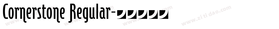 Cornerstone Regular字体转换